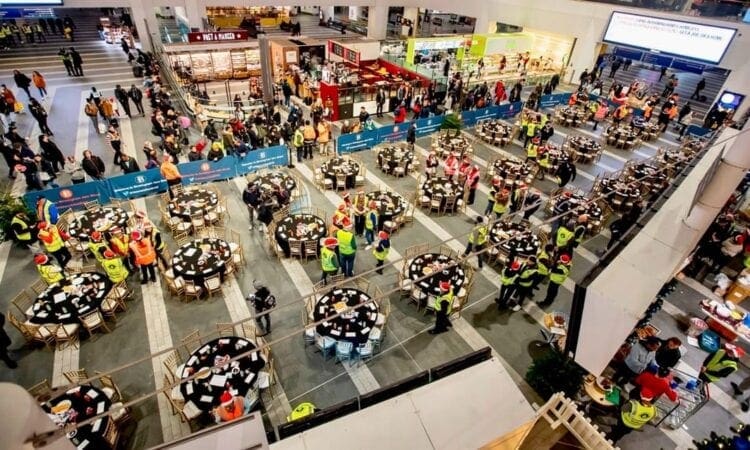 Birmingham New Street meal for the homeless
