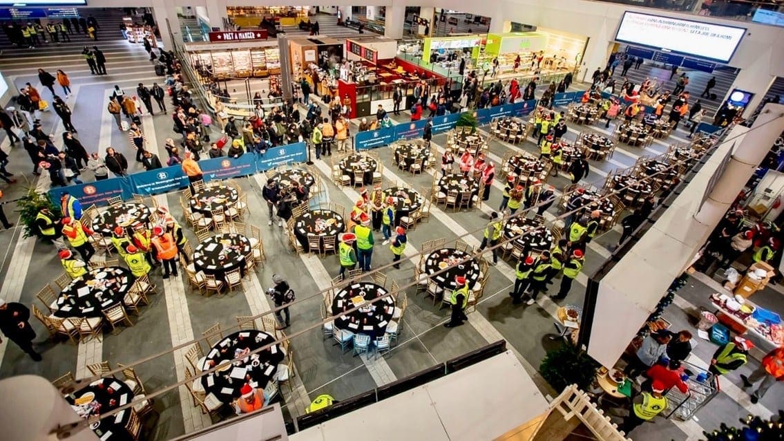 Birmingham New Street meal for the homeless