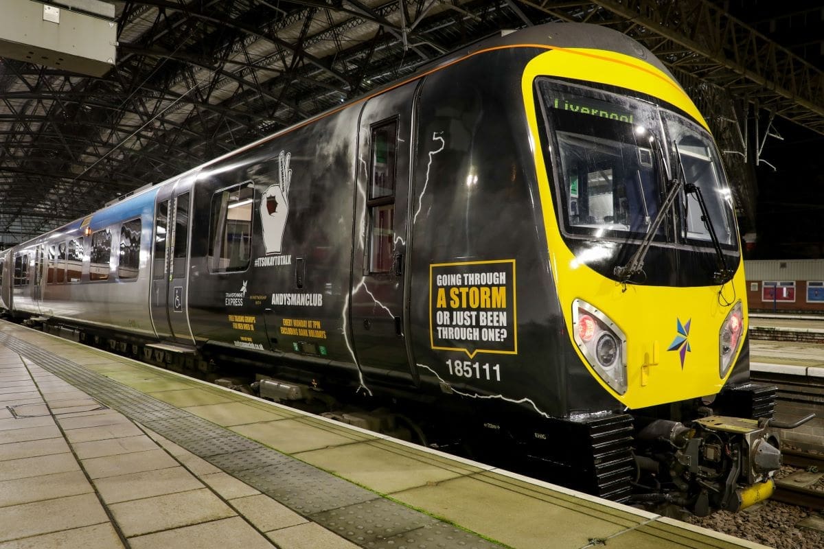 TransPennine Express unveil livery raising awareness for men's mental health - Vimarsana News